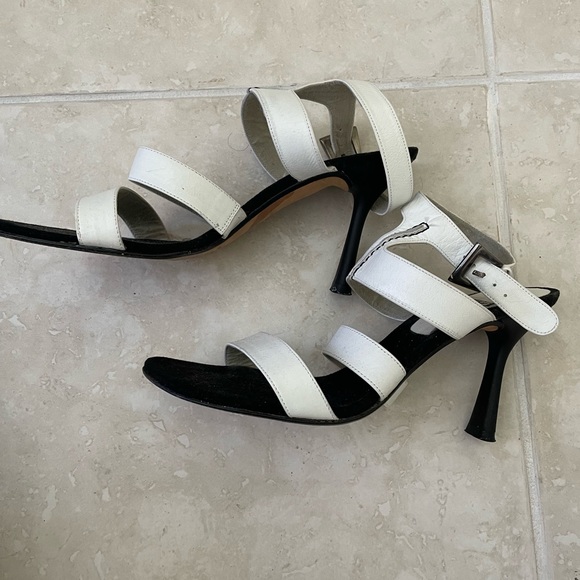 Stuart Weitzman White Strappy Sandals - Picture 4 of 5